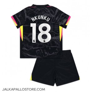 Chelsea Christopher Nkunku #18 Kolmaspaita Lapsille 2024-25 Lyhythihainen (+ shortsit)